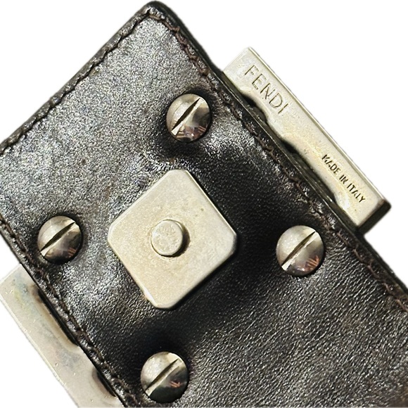 Fendi: Zucca Monogram Croissant Baguette Hobo Bag - Picture 12 of 16